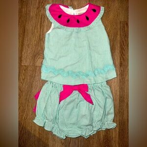 2T Watermelon Smock Outfit (NWT) Never Worn